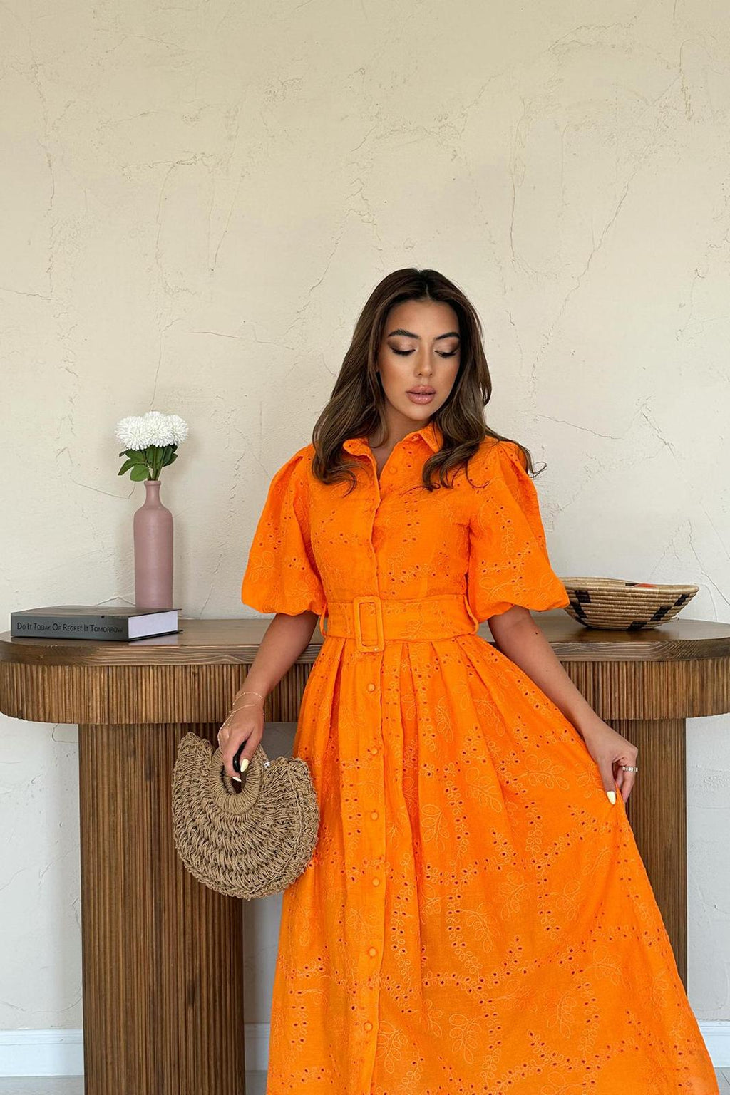 Elegante A-lijn Jurk met Bloemenpatroon