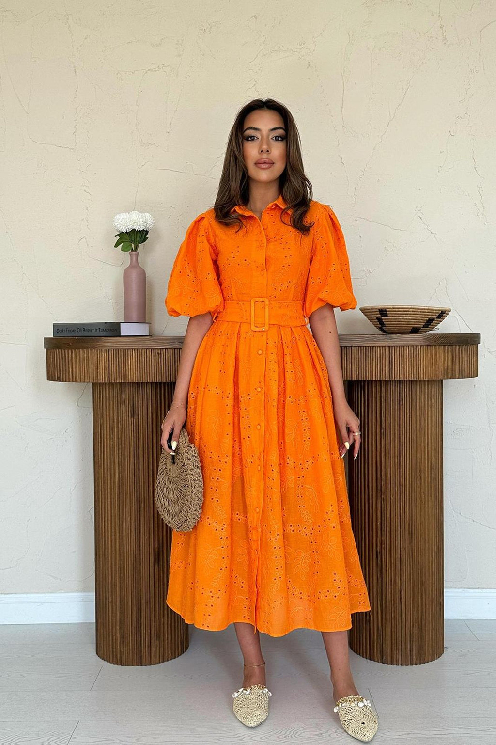 Elegante A-lijn Jurk met Bloemenpatroon