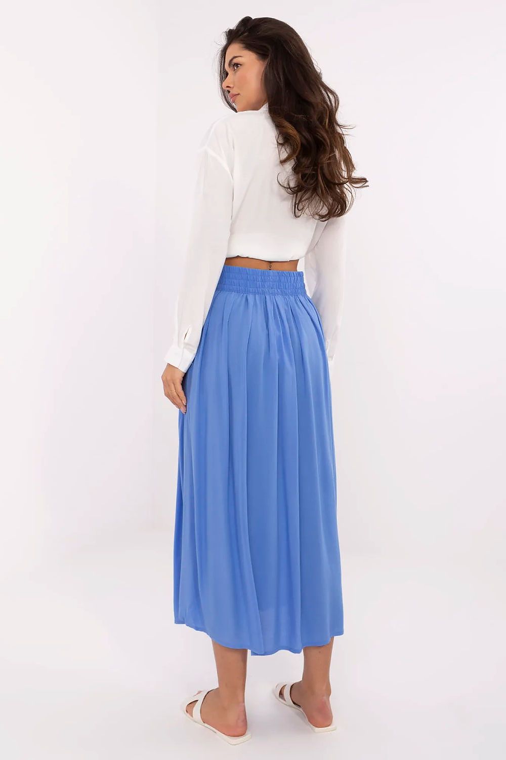 Dames geplooide midi-rok